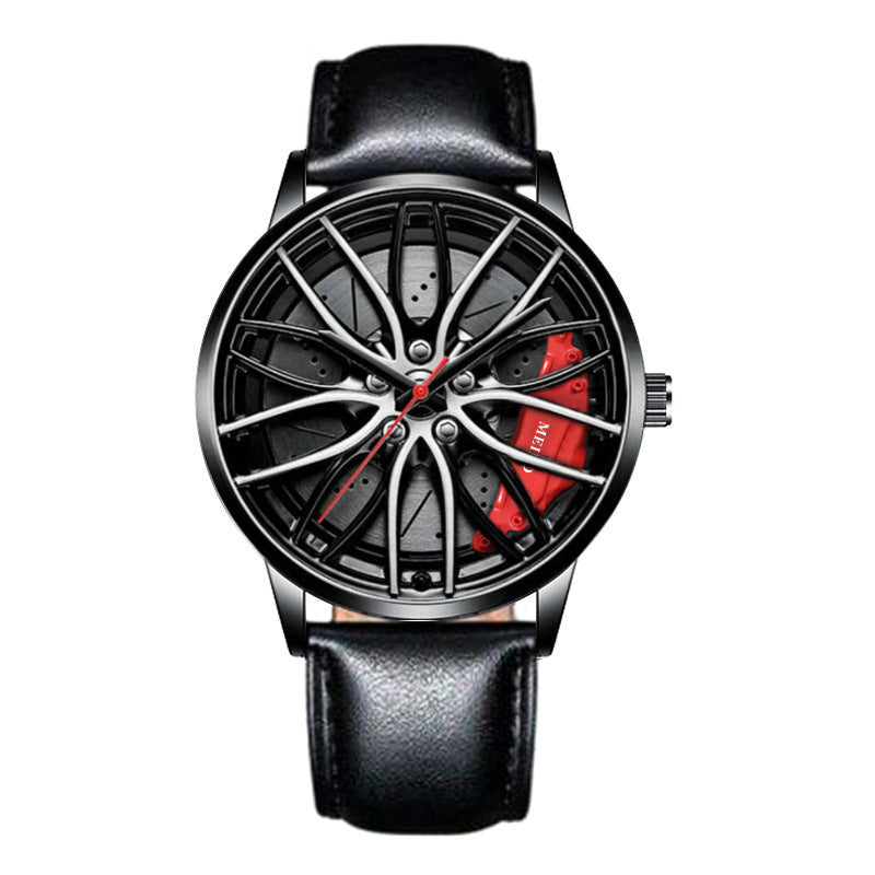 Official full-automatic movement watch men's vacuum plating wheel style non-mechanical watch new generation of hair