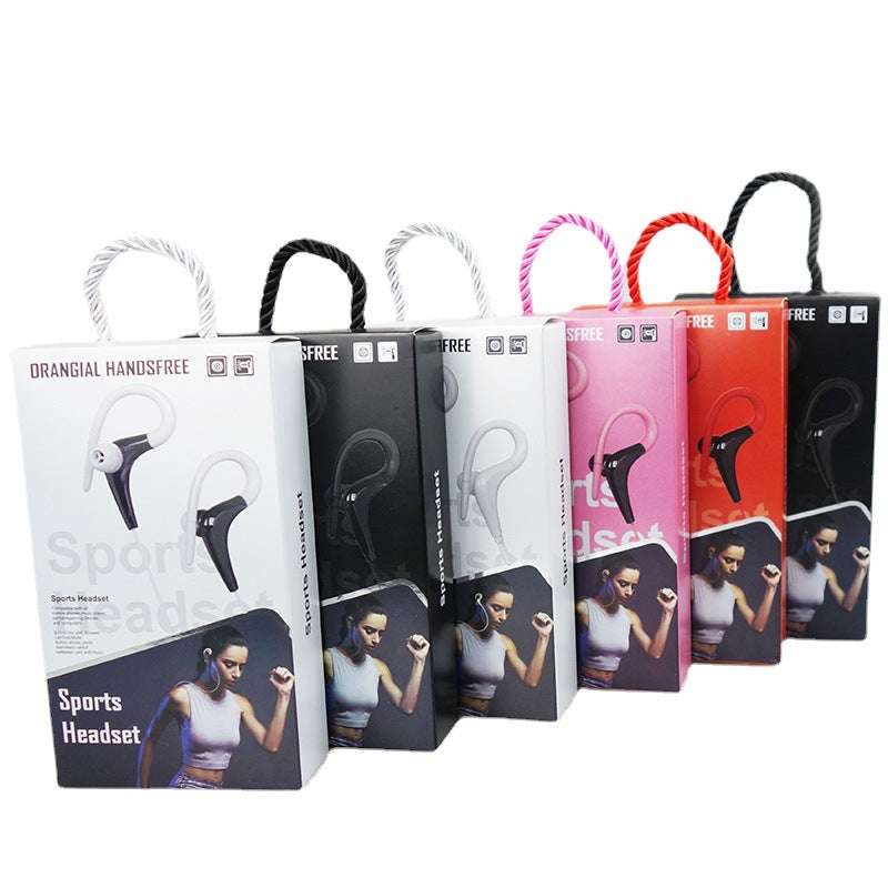 wired microphone ear-mounted in-ear sports earplugs sports wire-controlled Sports ear-mounted headphones