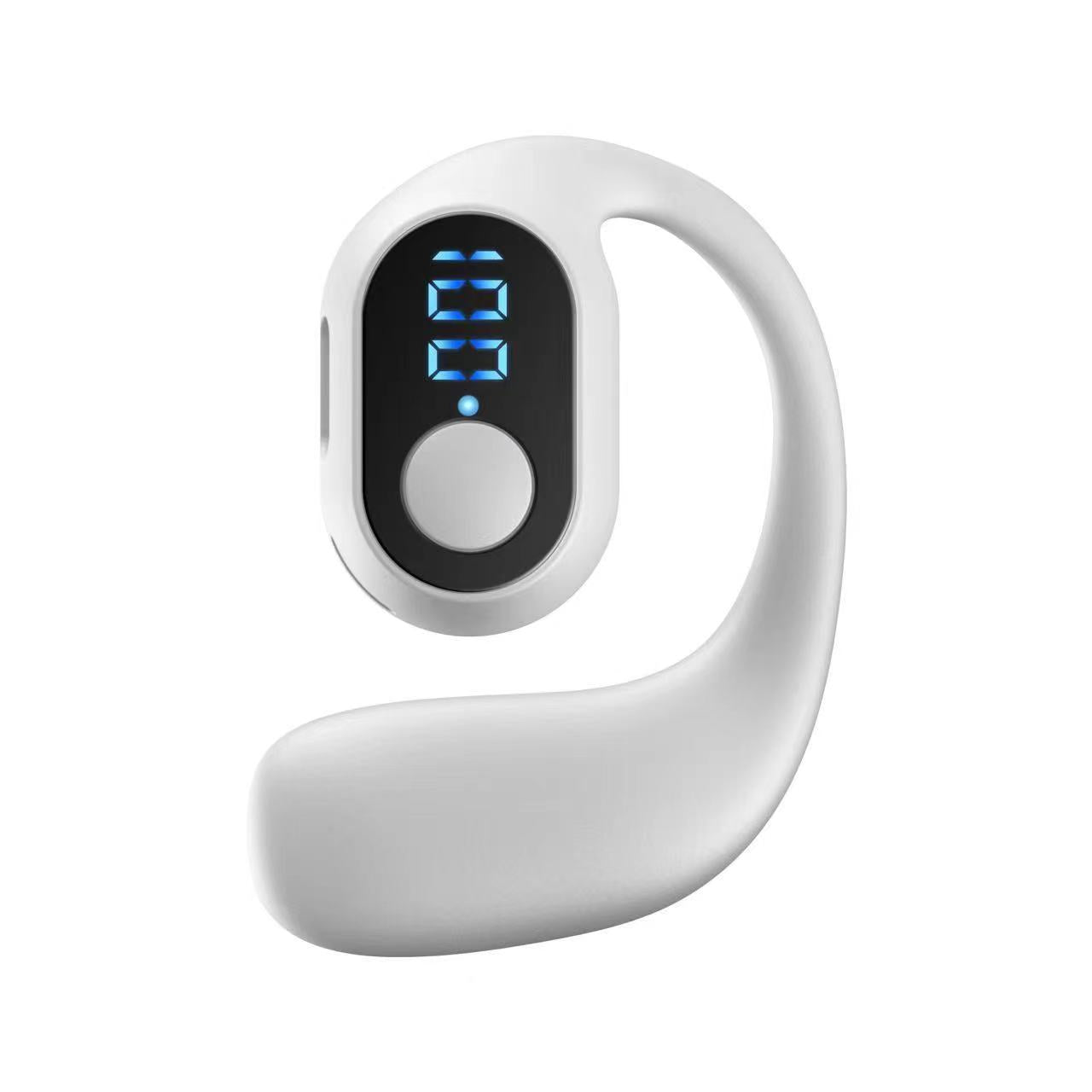 Popular Single-Ear Digital Display Ultra-Long Standby Bluetooth Headset Foreign Trade Wireless Bluetooth Headset with Large Sound and Long Battery Life