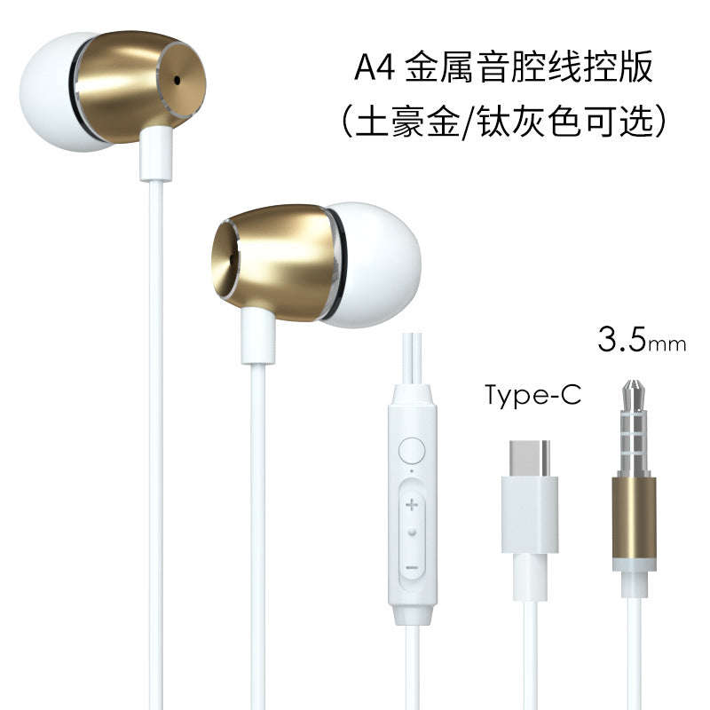 Ear Headphones Suitable for Huawei Xiaomi Mobile Phone 3.5 Interface Type-C Digital Version Wired Headphones