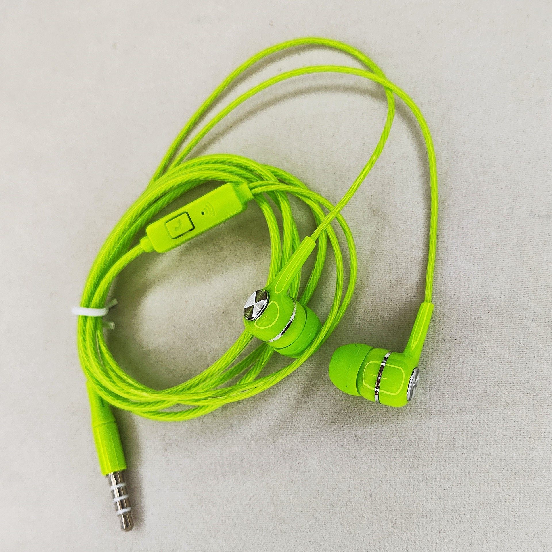 Factory Direct Sales, Large Quantity, Free Shipping, S12 Subwoofer In-Ear Headphones, Crystal Wire with Microphone, Electroplating Ring, Wired Cross-Border
