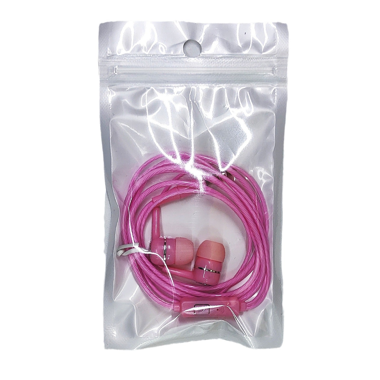 Factory Direct Sales, Large Quantity, Free Shipping, S12 Subwoofer In-Ear Headphones, Crystal Wire with Microphone, Electroplating Ring, Wired Cross-Border