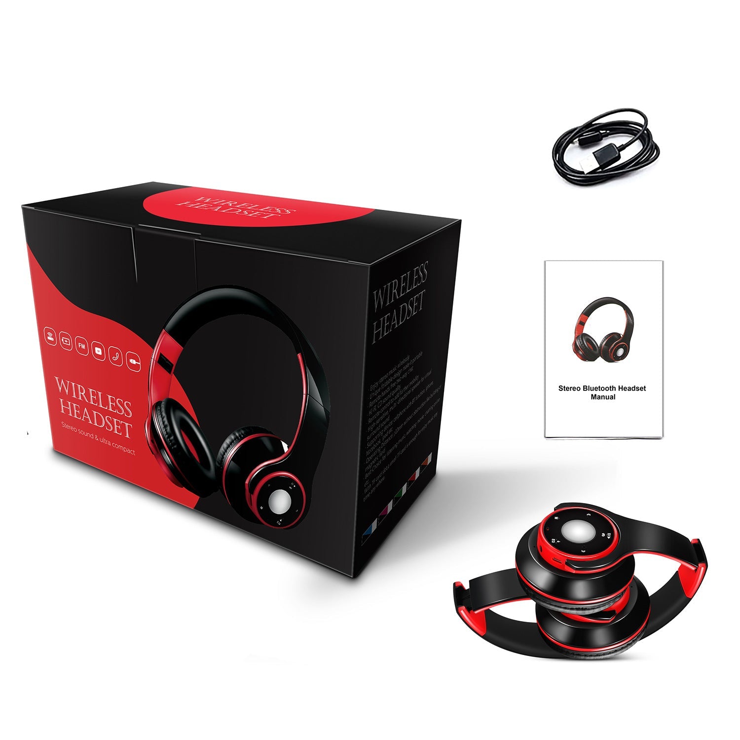 New headset wireless Bluetooth headset smartphone call stereo music Bluetooth headset