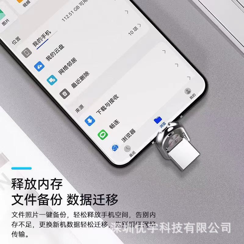 Foreign Trade Mini Mobile Phone usb Flash Drive Type-c Metal car computer Small usb Flash Drive Pendrive 2TB 1TB