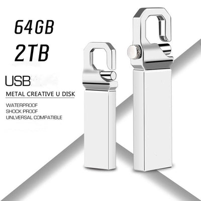 2TB USB flash drive 3.0 interface metal USB flash drive  high-speed USB disk large capacity pendrive 1TB USB flash drive