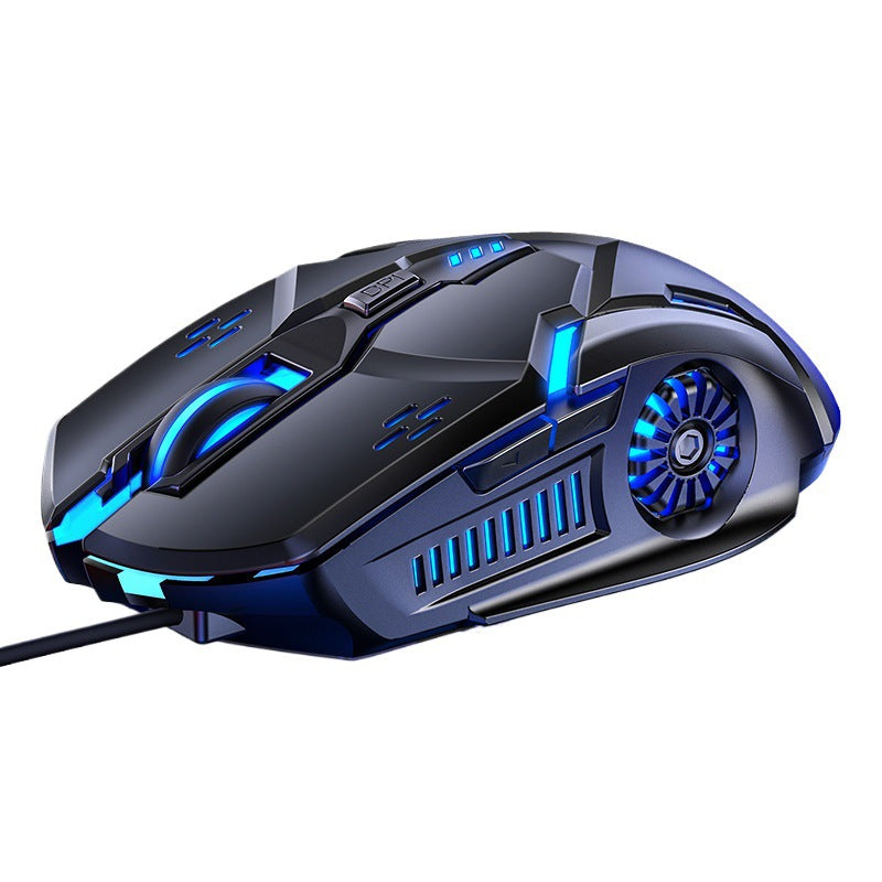 Silver Carving G5 Silent Mute Wired Mouse Six-button Luminous Game E-sports Mechanical Computer Accessories