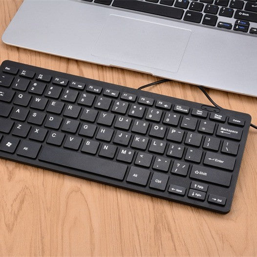 K1000 Mini Wired Keyboard Computer Universal Keyboard USB Wired Keypad  Wired Office Keyboard