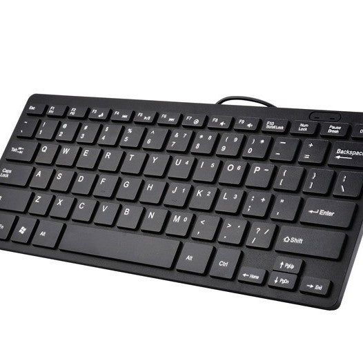 K1000 Mini Wired Keyboard Computer Universal Keyboard USB Wired Keypad  Wired Office Keyboard