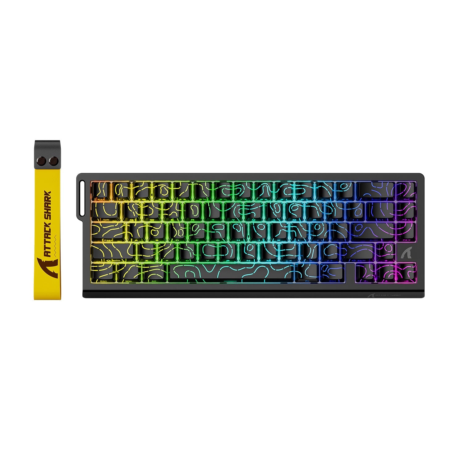 Attack Shark X68HE Magnetic Axis Mechanical Keyboard Contour Side Carved Wired RGB Electric Competition RT Adjustable Key Range Low Delay