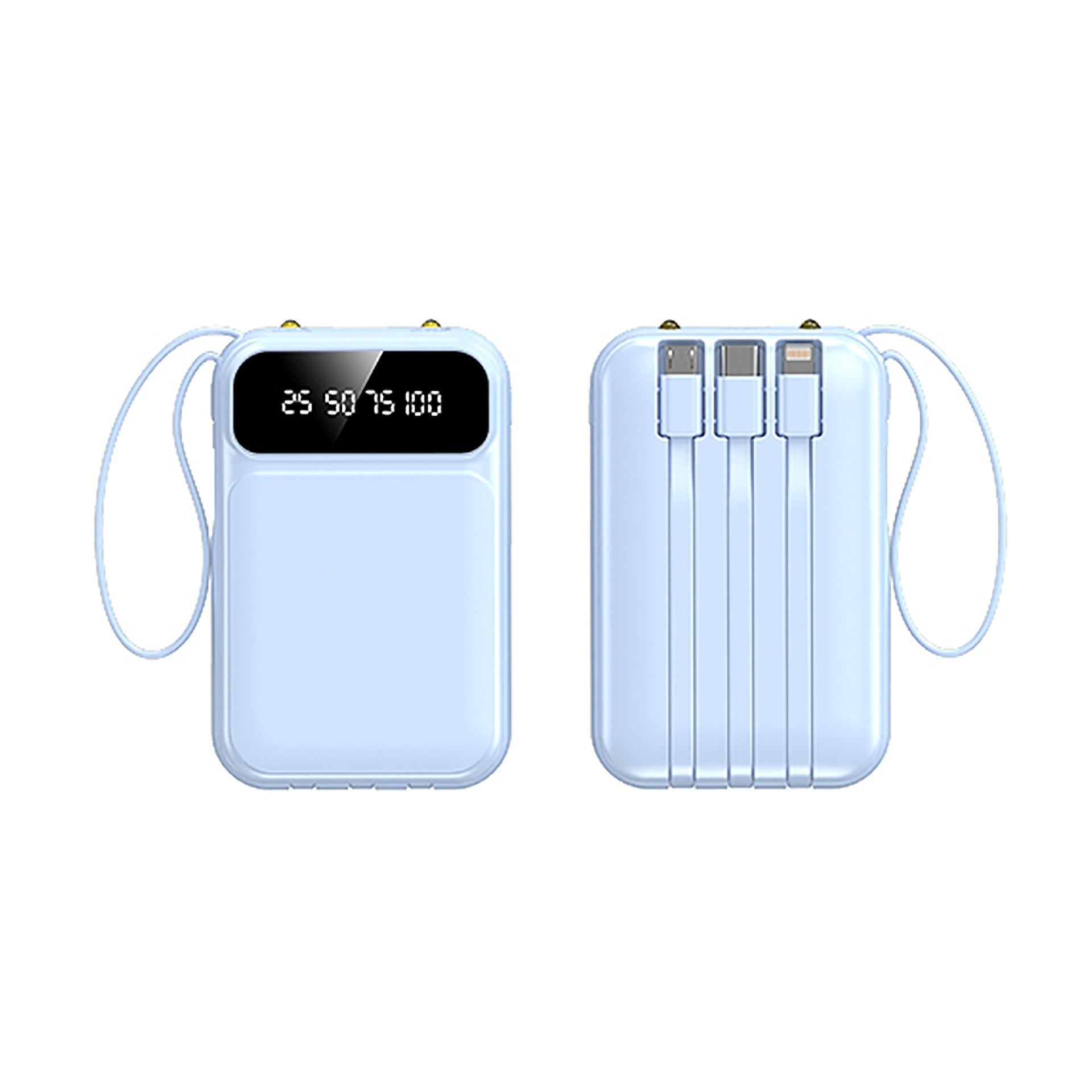 Fast Charging Power Bank with 3C Certification, 20000Mah Large Capacity, Mini Portable Power Bank with Cable, Custom Design