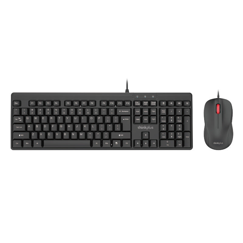 Lenovo Km110 Pro Wired USB Keyboard and Mouse Set Office All-In-One Desktop Laptop Keyboard
