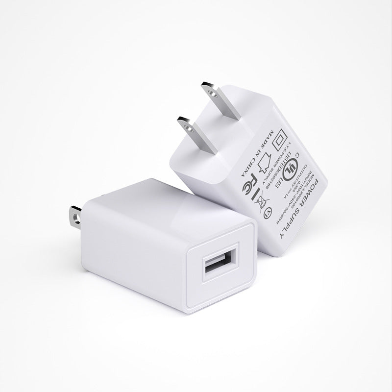 China Standard Us Standard Japanese Standard Spot 5V1A Charger 3C Ul/Pse Certified 5V1A Charging Head Adapter