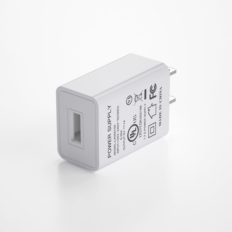 China Standard Us Standard Japanese Standard Spot 5V1A Charger 3C Ul/Pse Certified 5V1A Charging Head Adapter