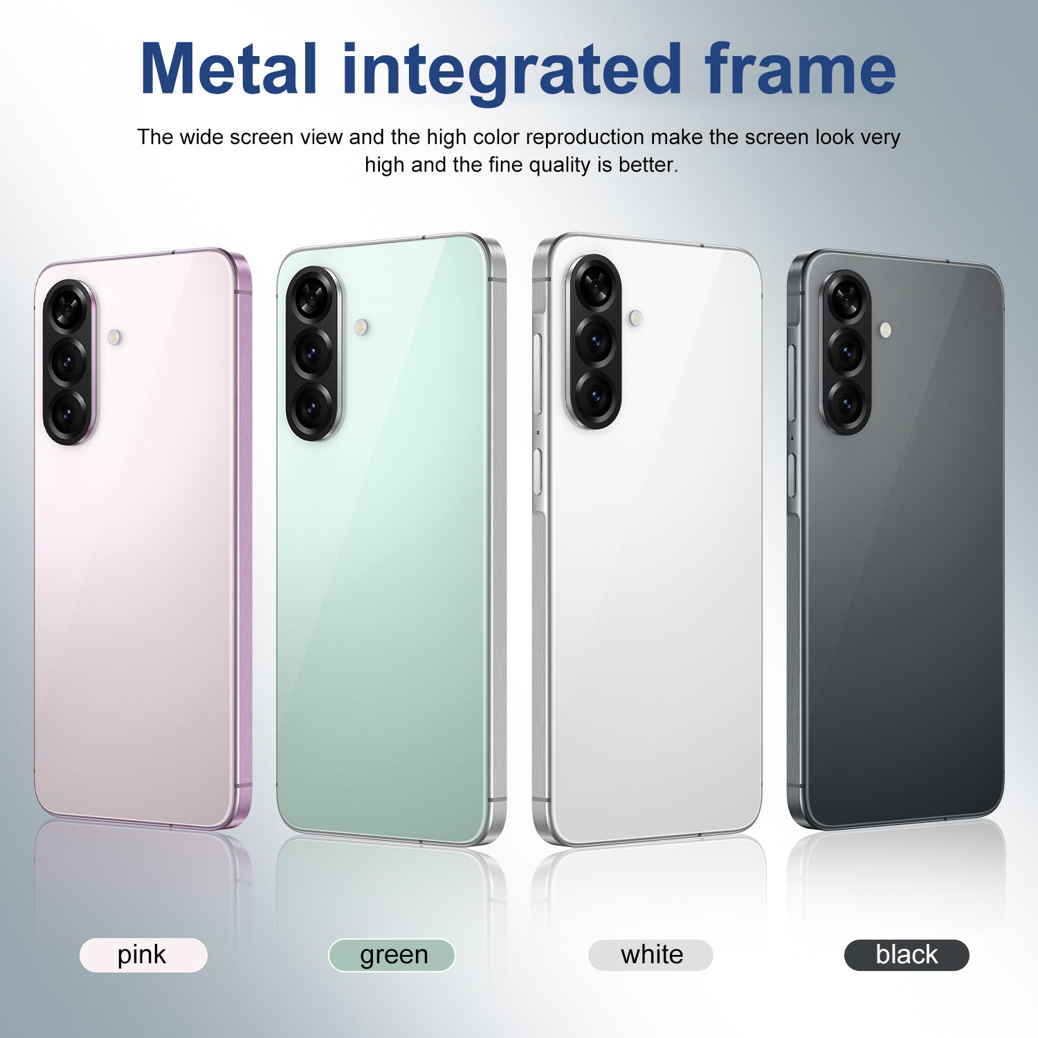 New  A56 Mobile Phone 12.0 Smartphone 4+64 Large Screen 7.3inch Android 12.0 Popular Foreign Trade Mobile Phone