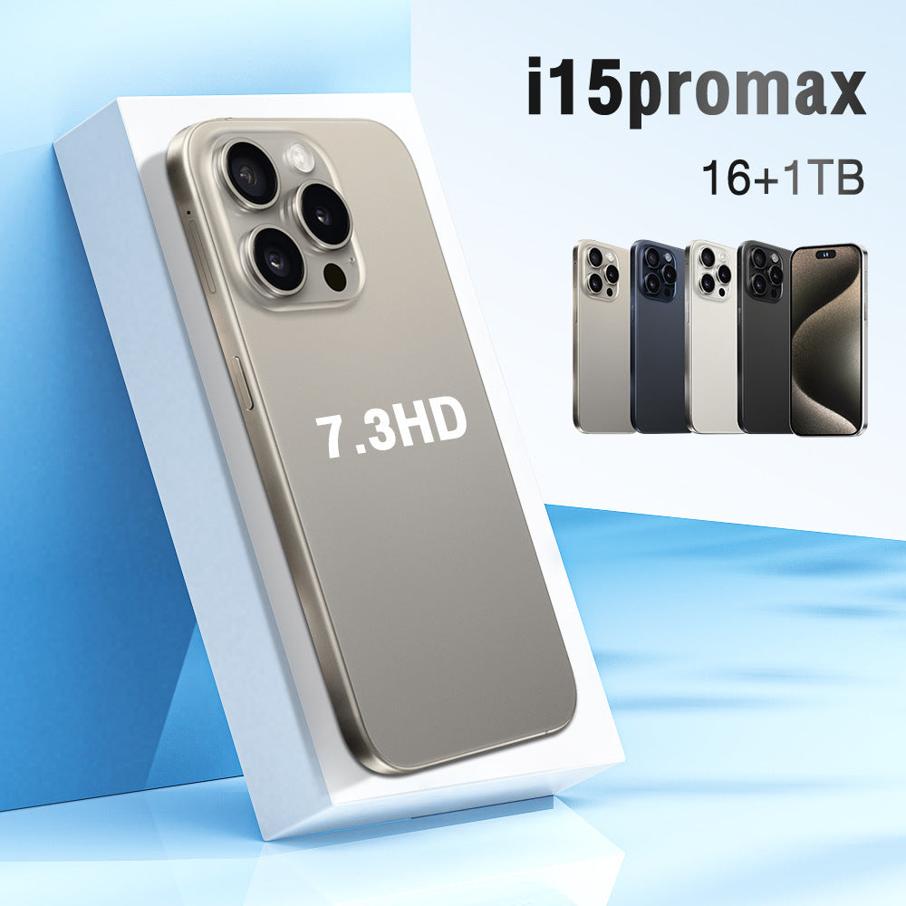 I15Promax cross-border foreign trade Android 7.3 inch smartphone 2 16G export low price in stock phone