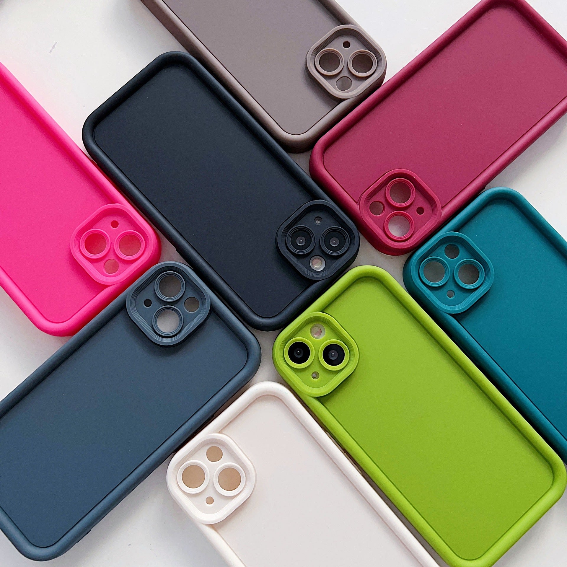 Suitable for New Apple 17 Emery Mobile Phone Case Material Pure Color 15Tpu Iphone16 Mobile Phone Protective Cover