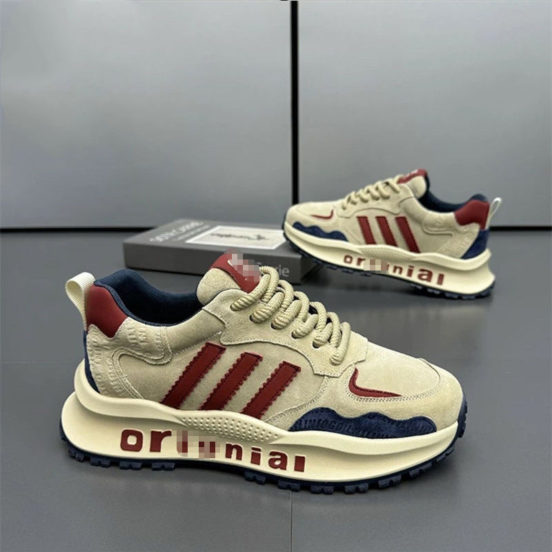 Gifts Men's Shoes New Comfortable Casual Shoes Trendy Fashion Casual Shoes Color-matching Student Sports Running Shoes