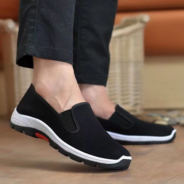 Men's Single-layer Shoes Spring and Autumn Cloth Shoes Men's Old Beijing Thickened Deodorant Construction Labor Protection Shoes Non-slip Wear-resistant Breathable
