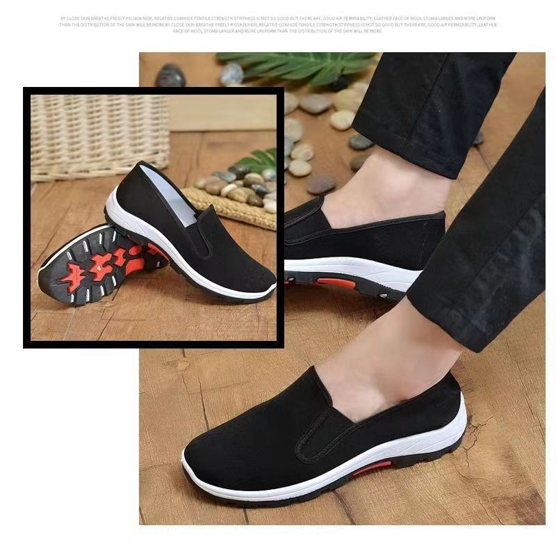 Men's Single-layer Shoes Spring and Autumn Cloth Shoes Men's Old Beijing Thickened Deodorant Construction Labor Protection Shoes Non-slip Wear-resistant Breathable