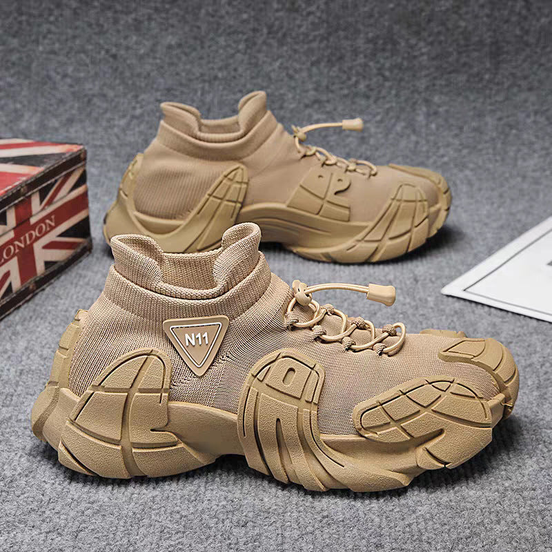 Men's New Sports Shoes, Mesh Breathable Casual Shoes, Comfortable Soft-Soled Shoes, Slip-On Slip-Ons, Trendy Dad Shoes