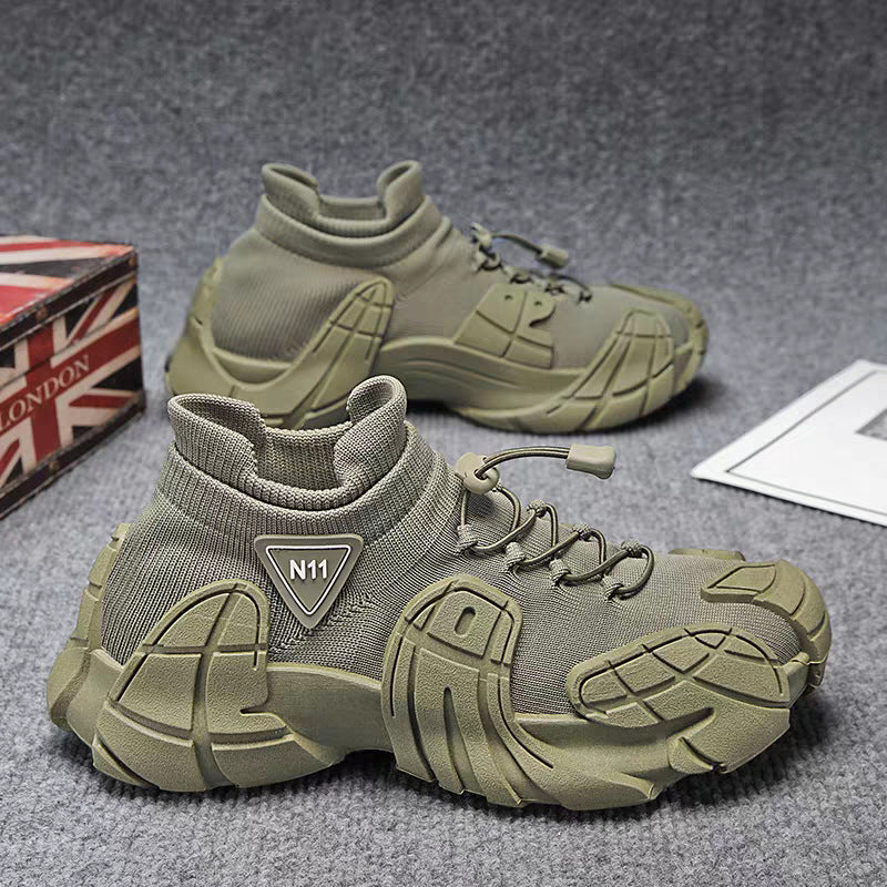 Men's New Sports Shoes, Mesh Breathable Casual Shoes, Comfortable Soft-Soled Shoes, Slip-On Slip-Ons, Trendy Dad Shoes