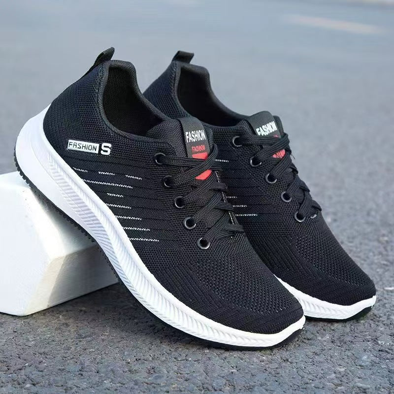 2025 spring new men's shoes breathable shoes trend casual sneaker mesh cloth shoes,outdoor running shoes