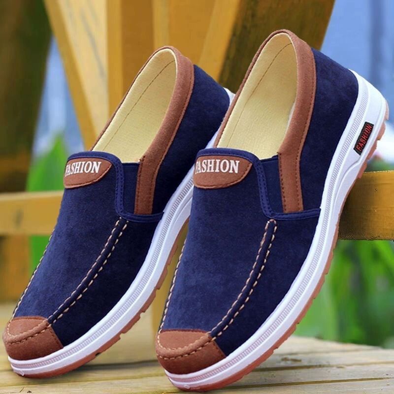 Breathable cloth shoes Beijing beef tendon bottom soft old non-slip lightweight: shoes wear-resistant work shoes canvas shoes comfortable men's board
