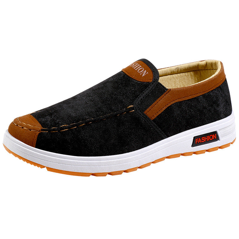 Breathable cloth shoes Beijing beef tendon bottom soft old non-slip lightweight: shoes wear-resistant work shoes canvas shoes comfortable men's board