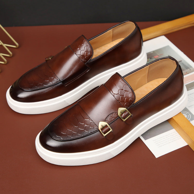 Foreign Trade Large Size Men's Shoes Amazon's Popular Fashion Casual Leather Shoes Men's British Style Shoes Men's Sneakers