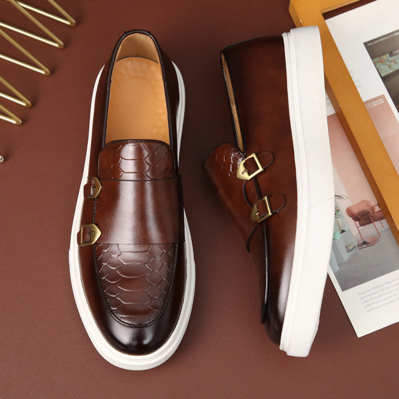 Foreign Trade Large Size Men's Shoes Amazon's Popular Fashion Casual Leather Shoes Men's British Style Shoes Men's Sneakers