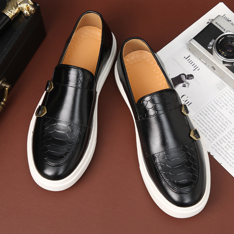 Foreign Trade Large Size Men's Shoes Amazon's Popular Fashion Casual Leather Shoes Men's British Style Shoes Men's Sneakers
