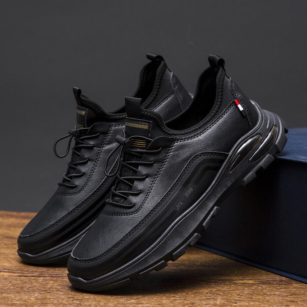 Shoes Men's Shoes Spring and Autumn Sports Shoes Trendy New Large Size Casual Leather Men's Velvet Breathable Dad Shoes Wholesale