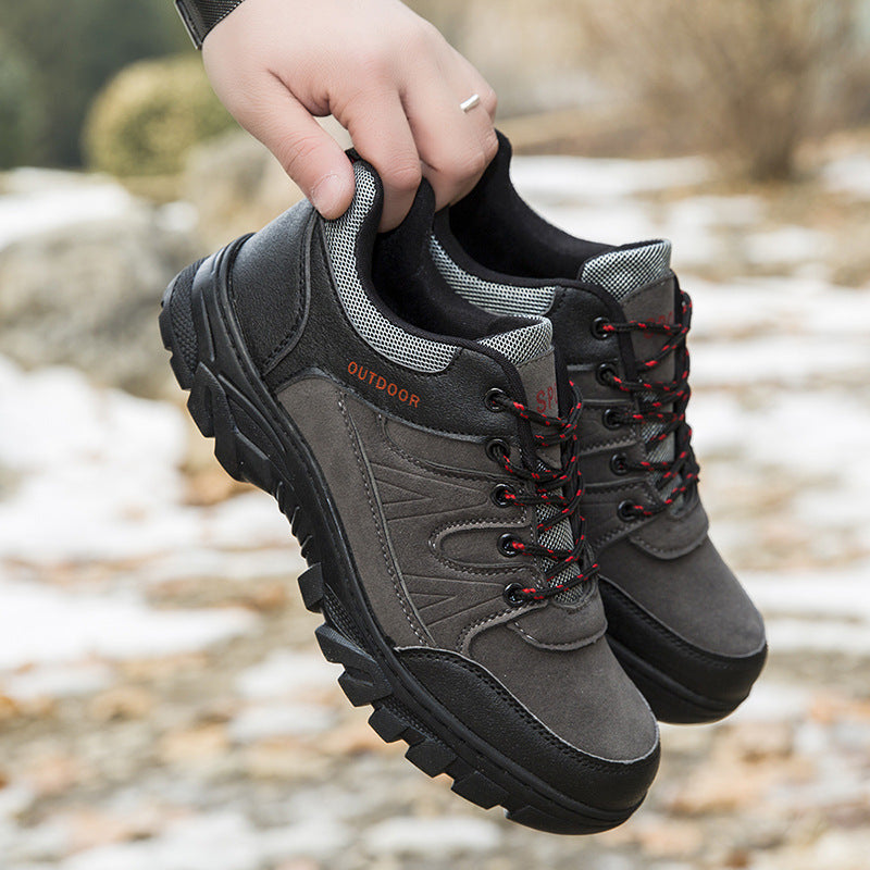 cold-stick men's shoes leisure travel sneaker hiking outdoor comfortable hiking shoes waterproof platform tooling shoes