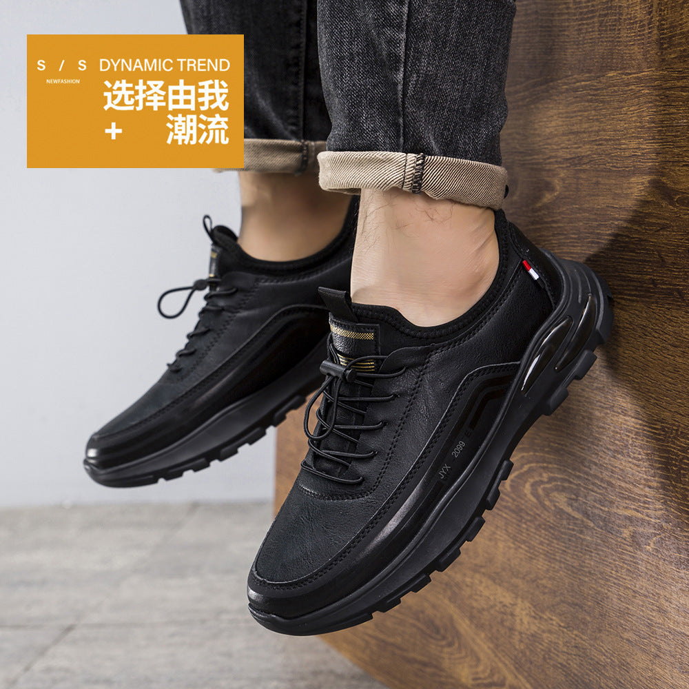 Shoes Men's Shoes Spring and Autumn Sports Shoes Trendy New Large Size Casual Leather Men's Velvet Breathable Dad Shoes Wholesale