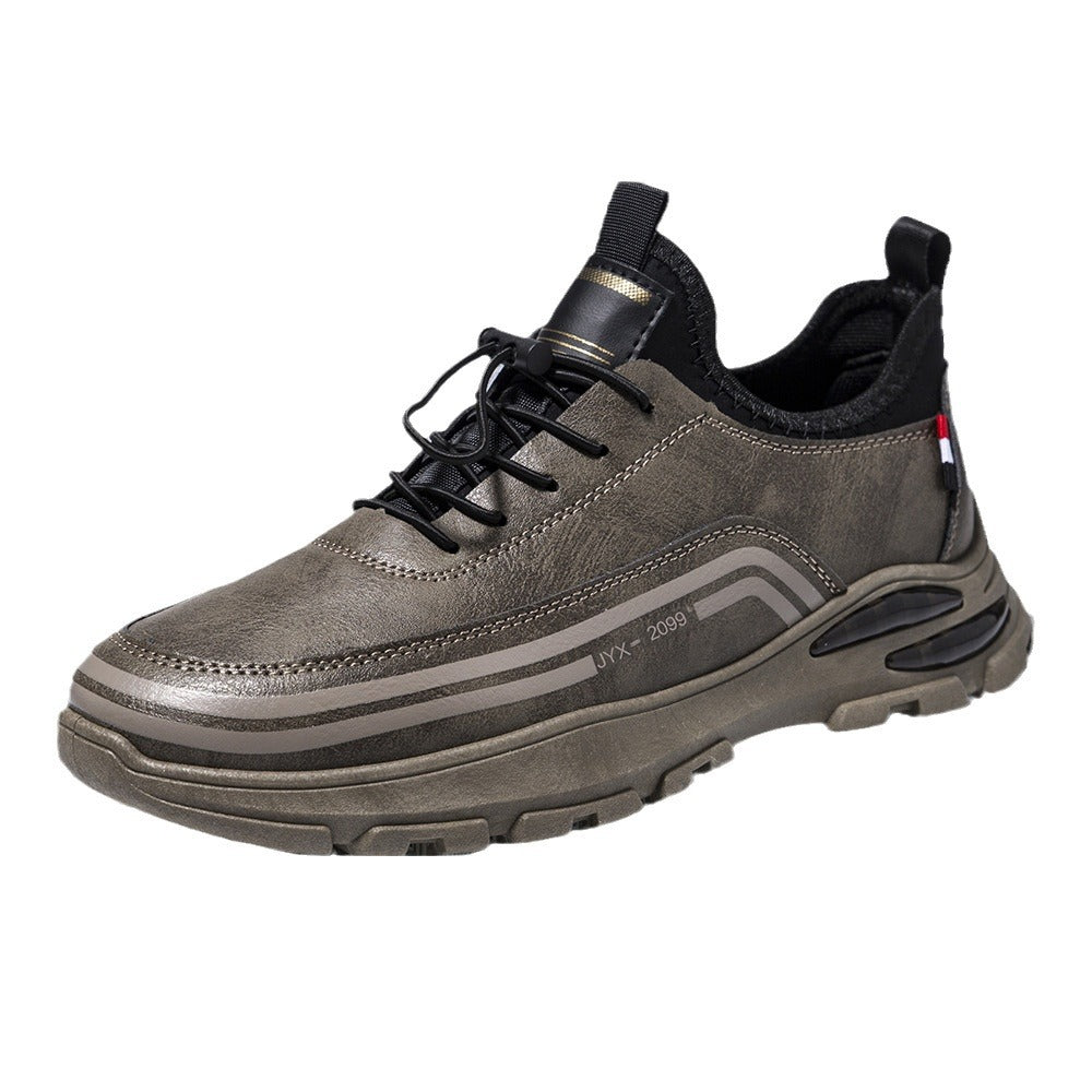 Shoes Men's Shoes Spring and Autumn Sports Shoes Trendy New Large Size Casual Leather Men's Velvet Breathable Dad Shoes Wholesale