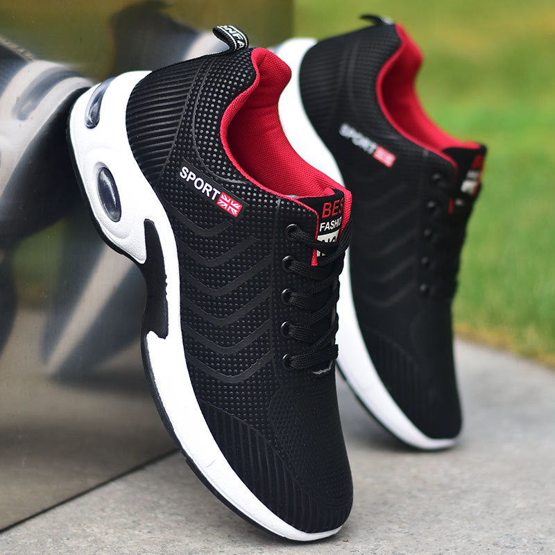 2024 New Men's Shoes Waterproof Non-slip Casual Shoes Black Running Shoes All-match Large Size Men's Leather Sneakers