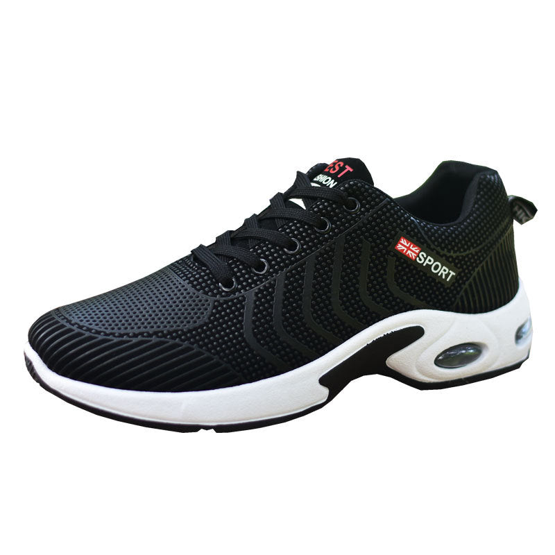 2024 New Men's Shoes Waterproof Non-slip Casual Shoes Black Running Shoes All-match Large Size Men's Leather Sneakers