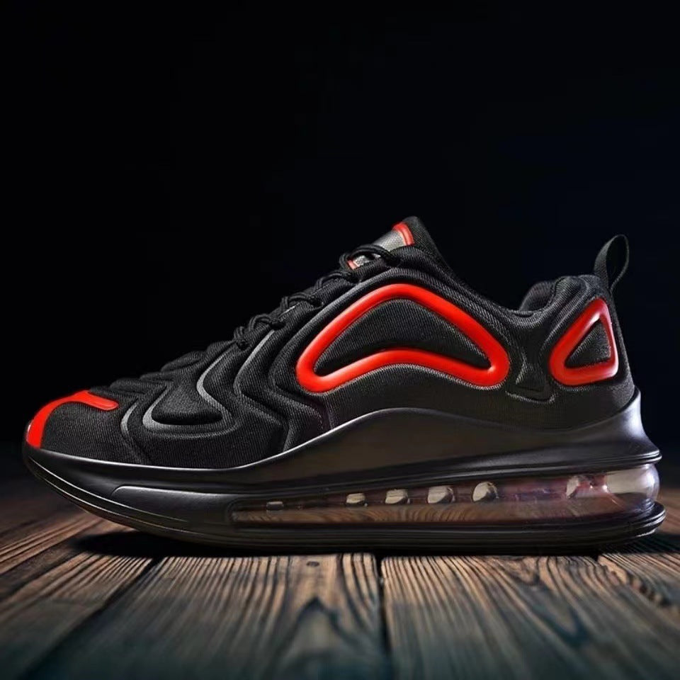 Large Size Air-Cushion Sneakers for Men, Low-Top Running Shoes, Trendy Thick-Soled Casual Sneakers, Foreign Trade Men's Shoes