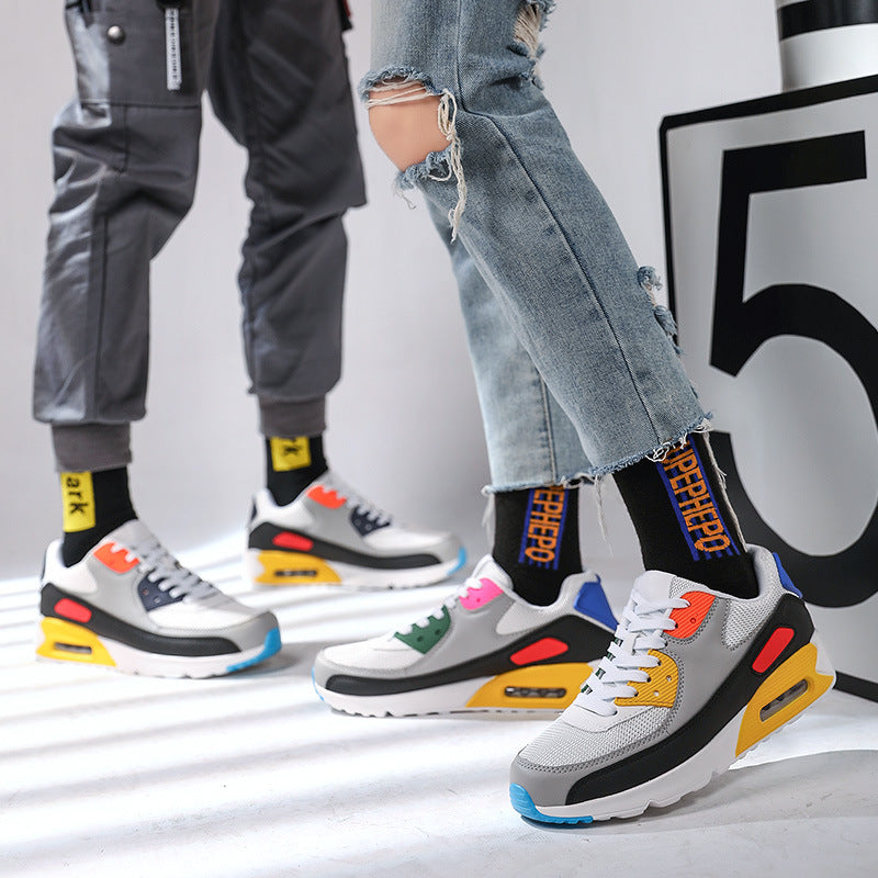 Explosive Air Cushion Shoes Couple's Trendy Casual Shoes Men's and Women's Light Sneakers All-match Fashion Running Shoes for Men