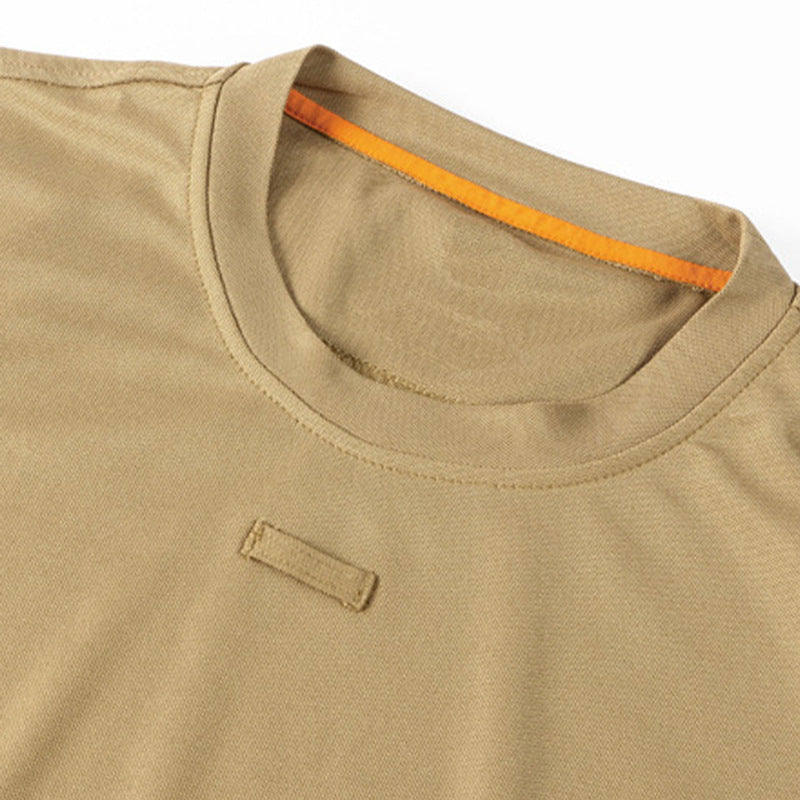 Camouflage Training T-Shirt Outdoor Running Mountaineering Sports Quick-Drying Short-Sleeved Casual Breathable Round Neck T-Shirt