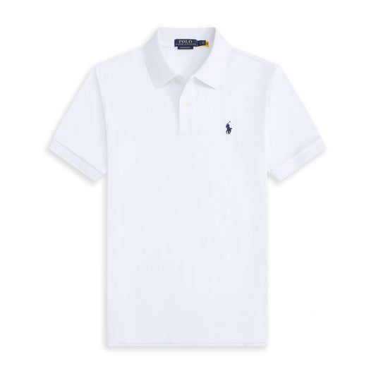 Summer Export Rlpolo Shirt Men's Short-Sleeved T-Shirt Lapel Pony Logo Embroider Casual Wear Simple and Casual