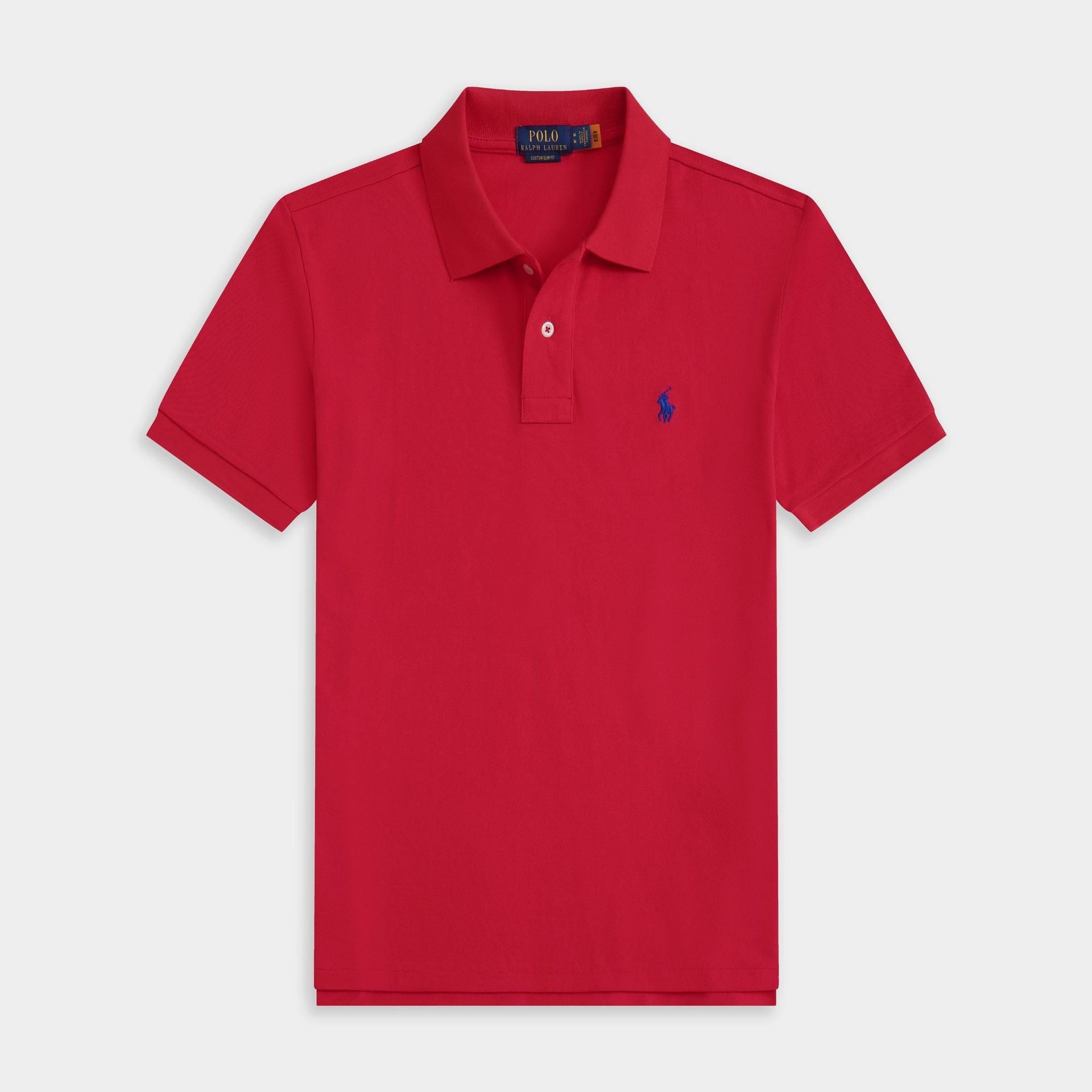 Summer Export Rlpolo Shirt Men's Short-Sleeved T-Shirt Lapel Pony Logo Embroider Casual Wear Simple and Casual