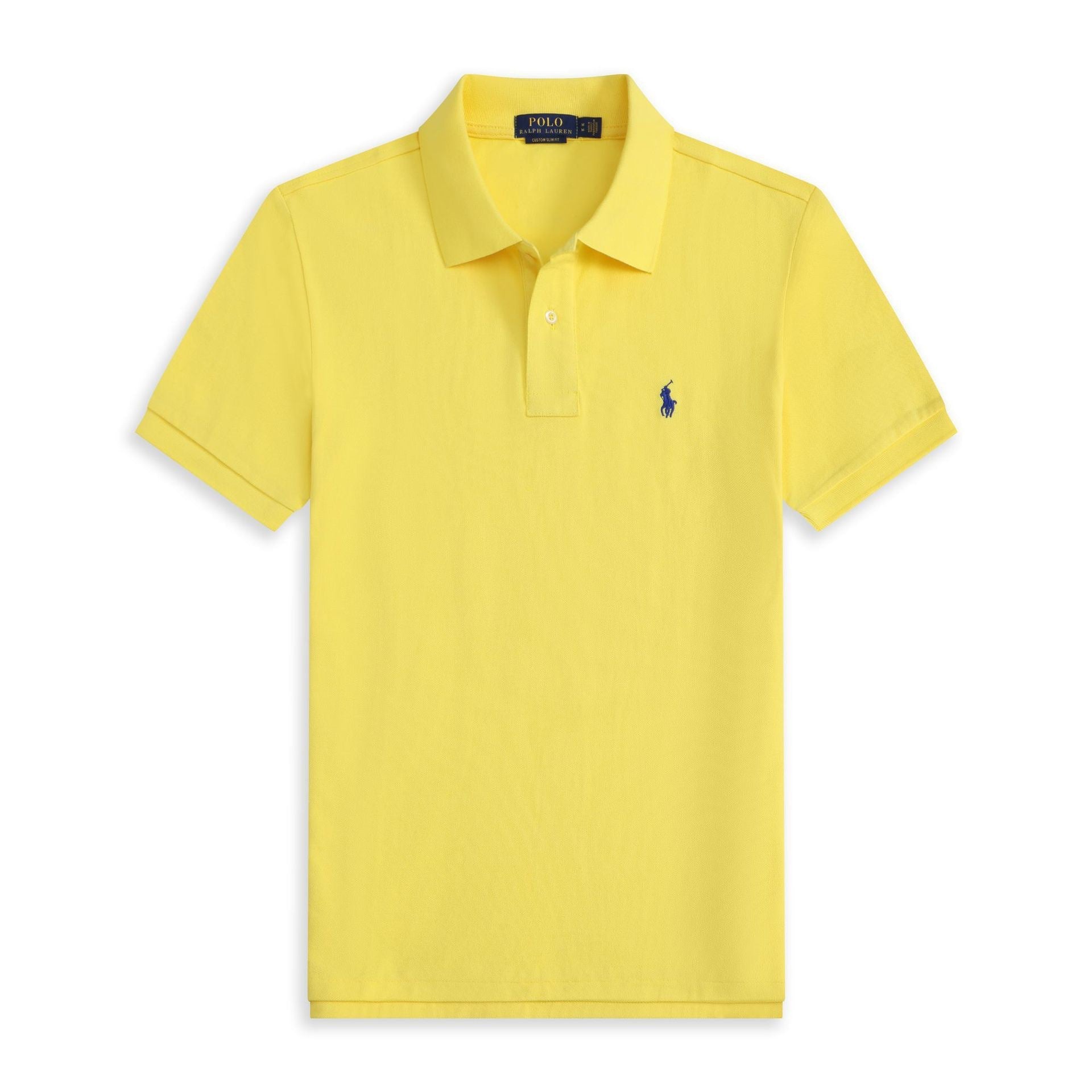 Summer Export Rlpolo Shirt Men's Short-Sleeved T-Shirt Lapel Pony Logo Embroider Casual Wear Simple and Casual