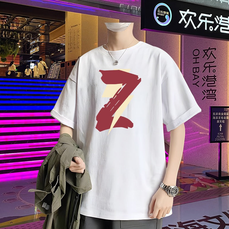 New Popular Spring, Summer and Autumn Pure Cotton Loose Short-Sleeved T-Shirt Tops for Men and Women, Casual and Comfortable Inner Layering Shirts