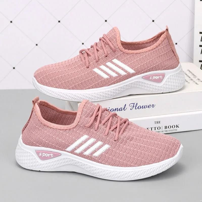 2024 New Shoes for Women, Export Women's Shoes, Casual Walking Soft-Soled Mom's Shoes, Fashionable Socks, Sports Shoes, Women's Flats