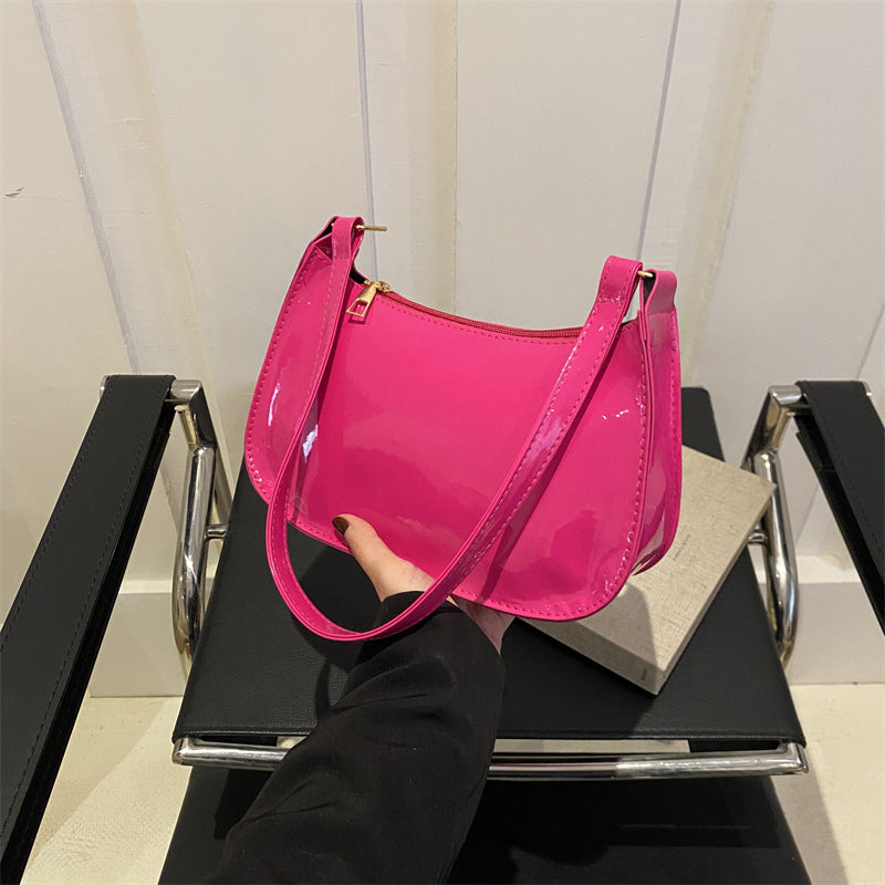 Korean Style Fashion Single Shoulder Underarm Bag for Women 2025 New Versatile Ins Solid Color Single Shoulder Crossbody Small Square Bag