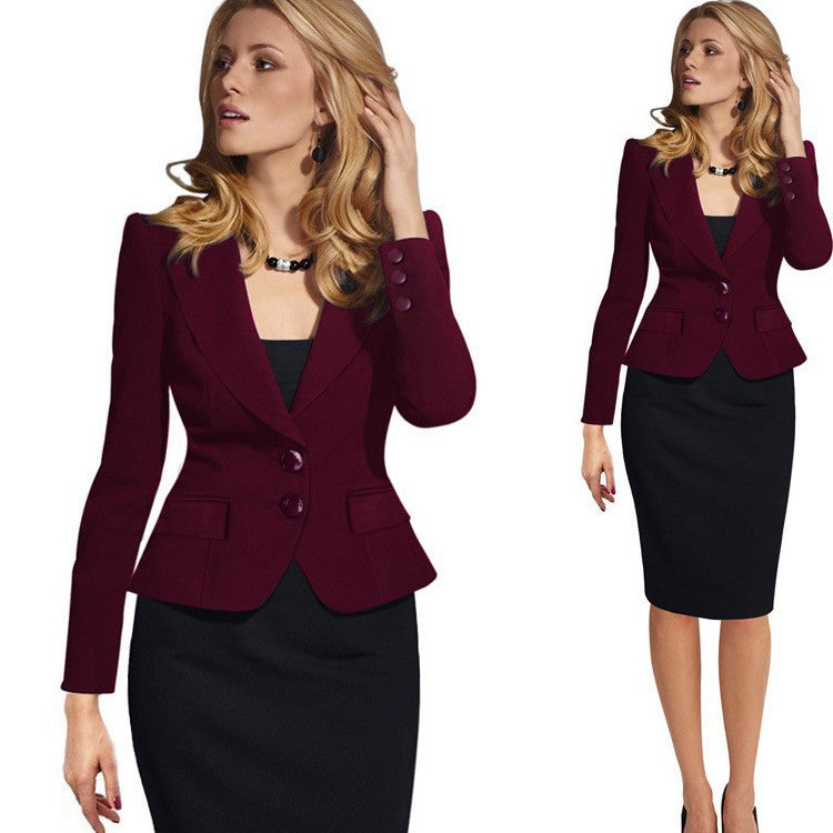 Cross-border explosions 2025 spring and autumn AliExpress ebay Amazon best selling European and American slim fit small suit women's jacket