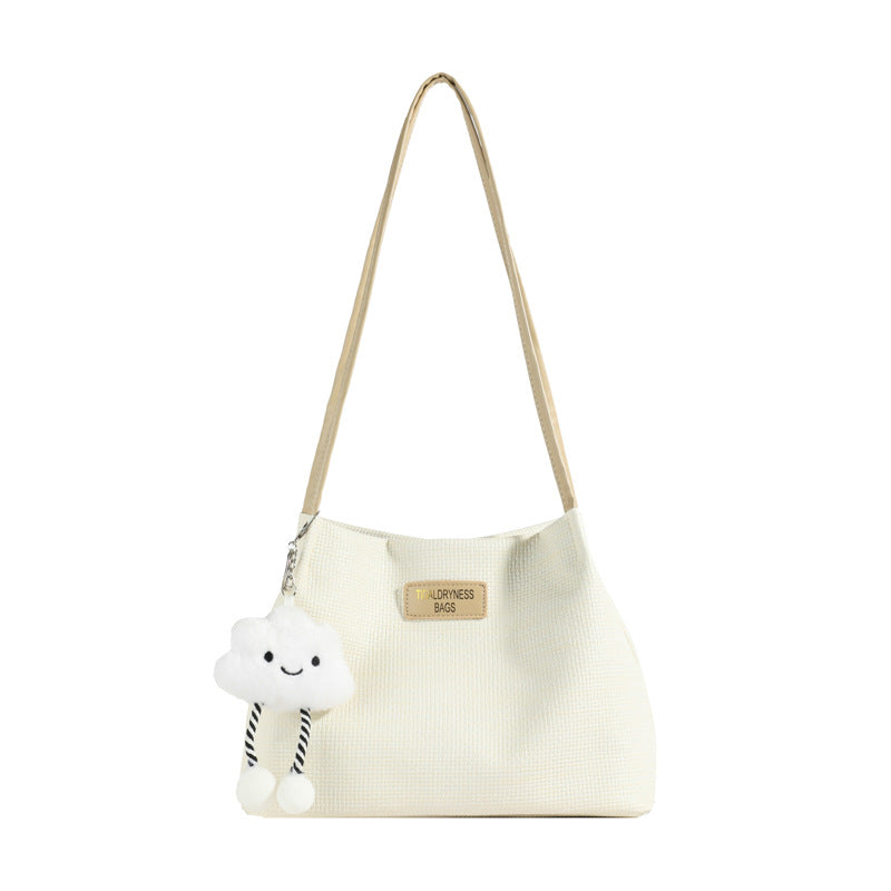 Large Capacity Bag Women's 2024 New Summer All-match Simple Shoulder Bag High-grade Tote Bucket Bag