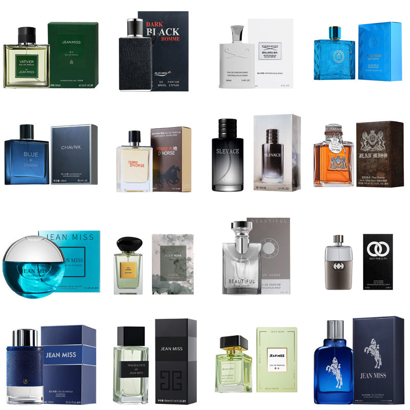 Douyin's Popular Blue Men's Perfume, Long-Lasting Fragrance, Cologne, Men's High-End Perfume