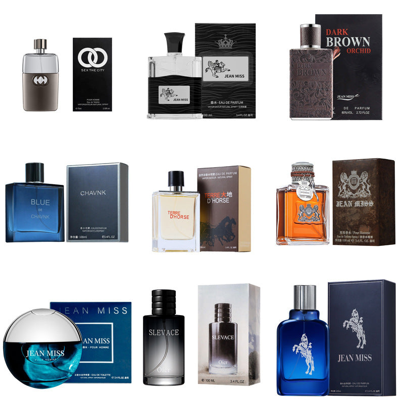 Douyin's Popular Blue Men's Perfume, Long-Lasting Fragrance, Cologne, Men's High-End Perfume